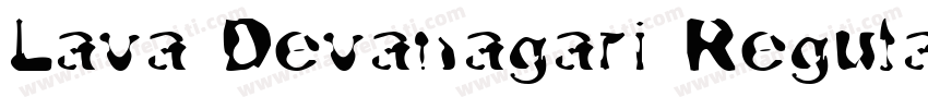 Lava Devanagari Regular字体转换